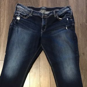 Silver Jeans size 20 length 29 worn once!